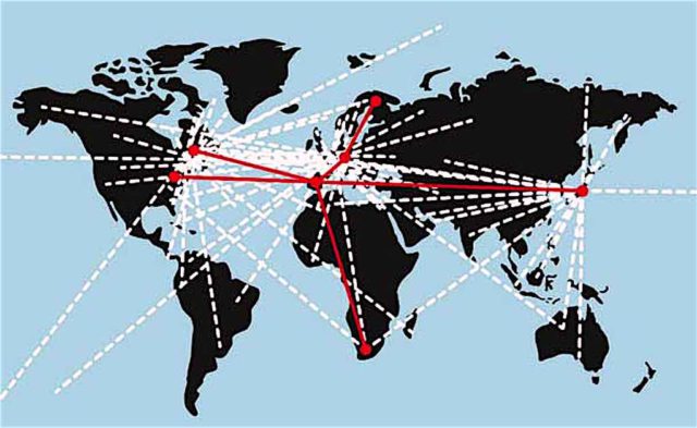 Weltkarte: Geschäftsreise sinnvoll planen