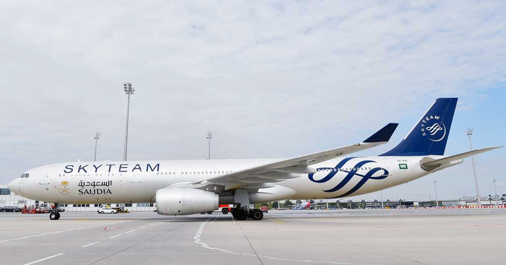 Fünf Mal pro Woche fliegt die Airline Saudia von München nach Saudi Arabien