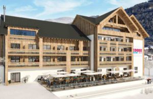 DER Touristik managt drei Alpin-Hotels Neueröffnung im Dezember 2017: COOEE Adeo Alpine Hotel Gosau (Visualisierung: Zuchna)