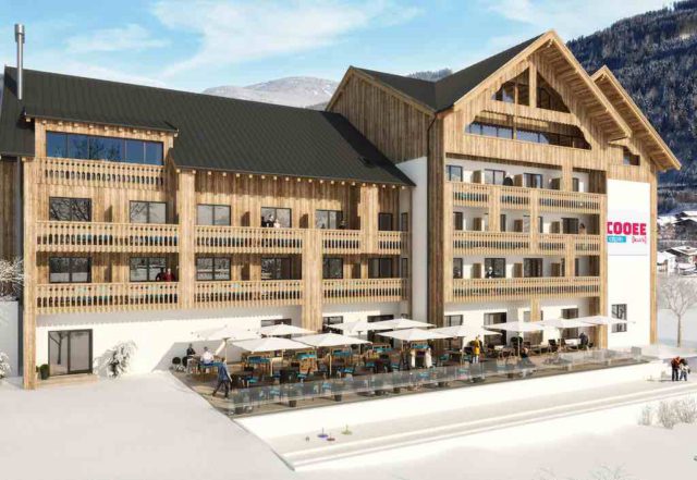 Neueröffnung im Dezember 2017: COOEE Adeo Alpine Hotel Gosau (Visualisierung: Zuchna)