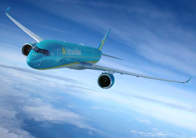 Vietnam Airlines auf Höhenflug Vietnam Airlines: Airbus A350 900 in der Luft
