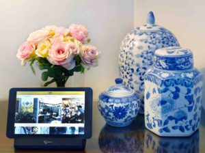 Tablet im Hotel Damier
