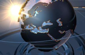 Digitalisierung macht Reisen einfacher Digitalisierung des Reisens: Erdkugel als digitaler Planet