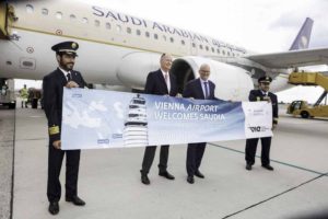 Viermal wöchent fliegt Saudia von Wien nach Riad und Dschidda (Foto: Stefan Joham, Flughafen Wien AG)