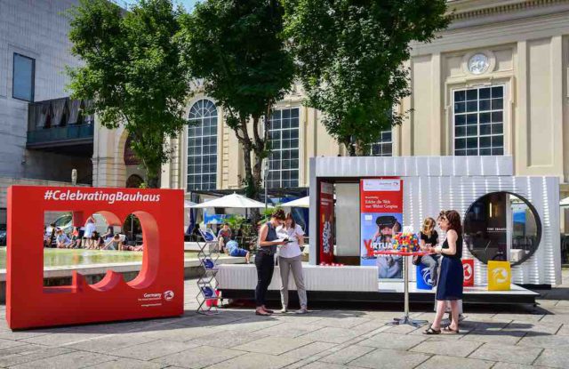 Das TINY [BAU]HAUS wurde von der DZT im Rahmen der Europatour auch in Wien vorgestellt