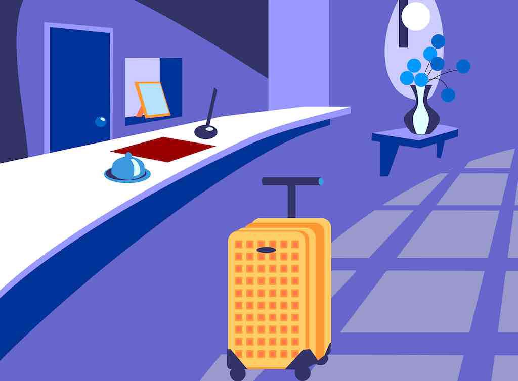 Am besten gleich beim Checkin im Hotel die Rechnung bezahlen, um am nächsten Tag Zeit zu sparen (Grafik: Noabim, Pixabay)