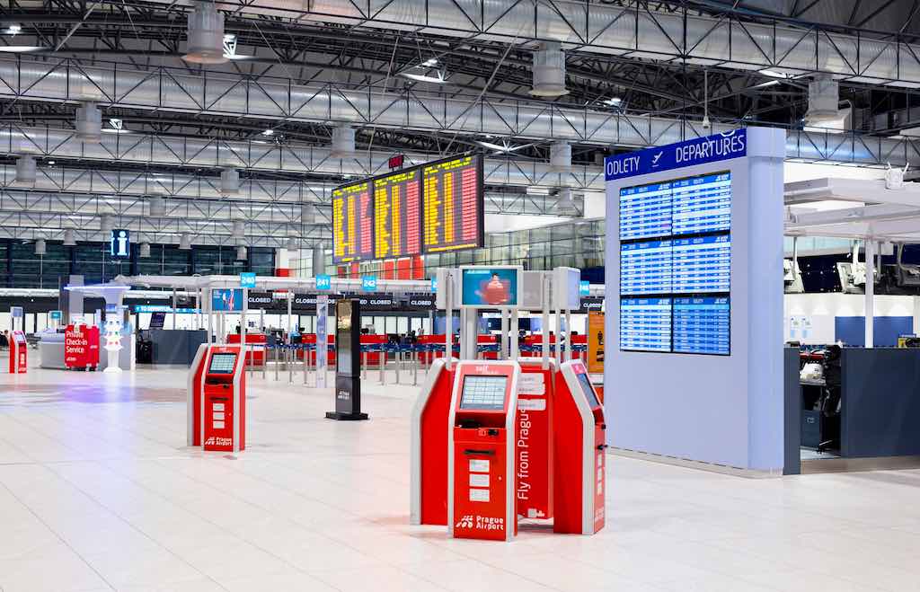 Am Flughafen Prag werden von 1. März bis Ende August 22 Airlines von Terminal 1 zu Terminal 2 verlegt