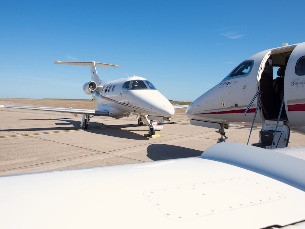 Für Flüge mit Privatjets herrscht wegen der Coronakrise derzeit in Europa eine große Nachfrage