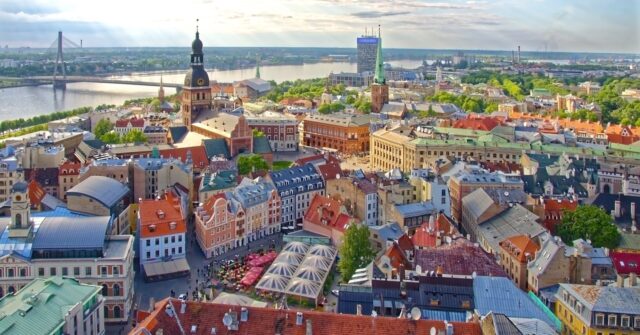Blick auf Riga, die Hauptstadt von Lettland