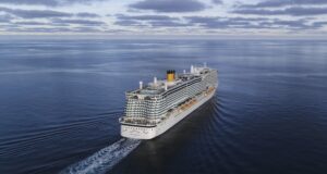 Auf einer Kreuzfahrt dem Winter entfliehen Auf einer Kreuzfahrt dem Winter entfliehen: Bild zeigt das Kreuzfahrtschiff Costa Toscana auf hoher See