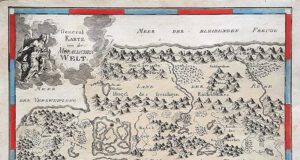 „Atlas von der moralischen Welt“ in der ÖNB Bild zeigt eine Kartographie, die den „Atlas der moralischen Welt“ aus dem 19. Jahrhundert darstellt