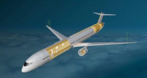 Die Flugzeugkonfigurationen der Zukunft Flugzeugkonfiguration Wasserstoff-Mild-Hybrid mit Wasserstoffdirektverbrennung und Brennstoffzellen zur Unterstützung (Bild: DLR, CC BY-NC-ND 3.0)