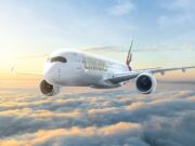 Emirates mit Rückenwind in die Wintersaison 2026 Viele Neues bietet Emirates zur Wintersaison 2026: Airbus A350 fliegt über den Wolken