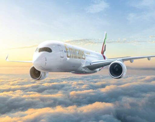 Emirates mit Rückenwind in die Wintersaison 2026 Viele Neues bietet Emirates zur Wintersaison 2026: Airbus A350 fliegt über den Wolken