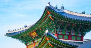 Korea als Ziel für Business Travel und Events Korea: Pagode mit Spitzdächern im Stadtviertel Jongno-gu in Seoul