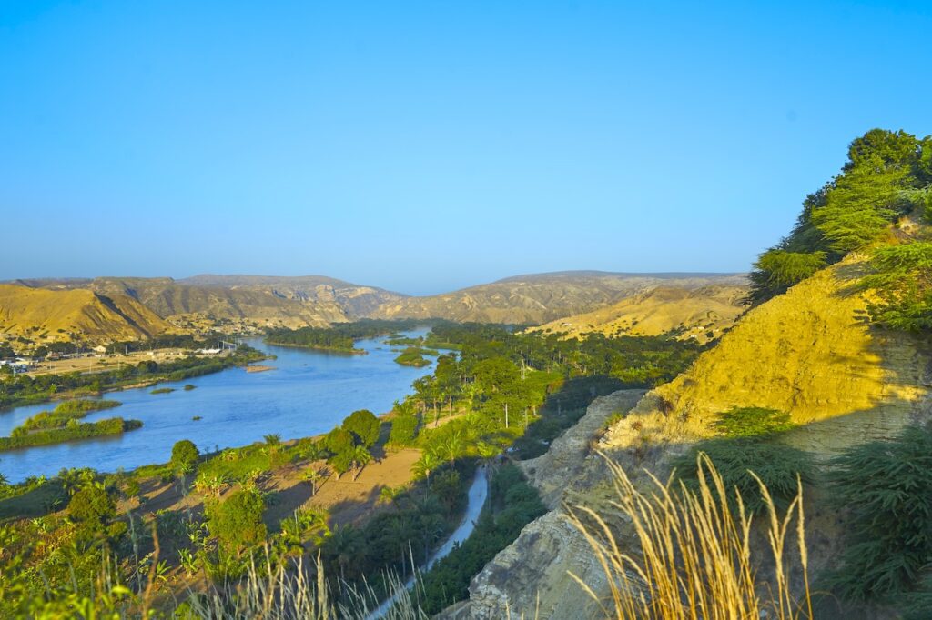 Naturbelassene Landschaft in Benguela, Angola