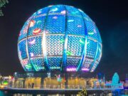 Saudi-Arabien: MICE als Wachstumsmotor Die riesige LED-Kugel steht am Boulevard Park in Jeddah, Saudi-Arabien, m Inneren ist ein Museum