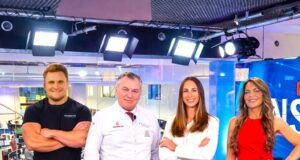 Genuss TV deckt den Tisch in Österreich Strongman Matthias Göth Spitzenkoch Toni Mörwald oe24.TV Geschäftsführerin Alexandra Fellner Genuss.TV Moderatorin Martina Reuter