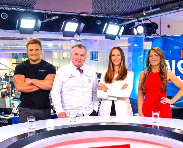 Strongman Matthias Göth Spitzenkoch Toni Mörwald oe24.TV Geschäftsführerin Alexandra Fellner Genuss.TV Moderatorin Martina Reuter