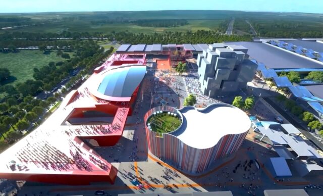 Expo 2027 in Belgrad: Luftaufnahme vom Expo-Gelände in Belgrad