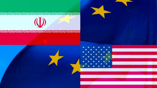 Montag mit Fahne von iran, USA und EU: Die Folgen des Nahostkonflikts für Tourismus