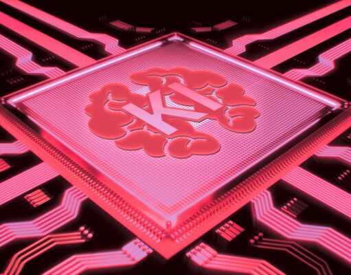 KI-Hotelsuche: Droht Europas Hotels der Verlust ihrer digitalen Sichtbarkeit? KI-Hotelsuche: Rosaroter KI-Chip mit der Aufschrift KI
