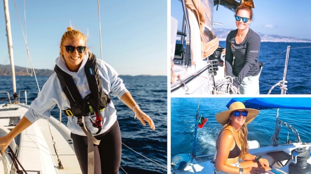 Drei Frauen in einem Bild: Segeln wird immer mehr zu einem Sport für Frauen